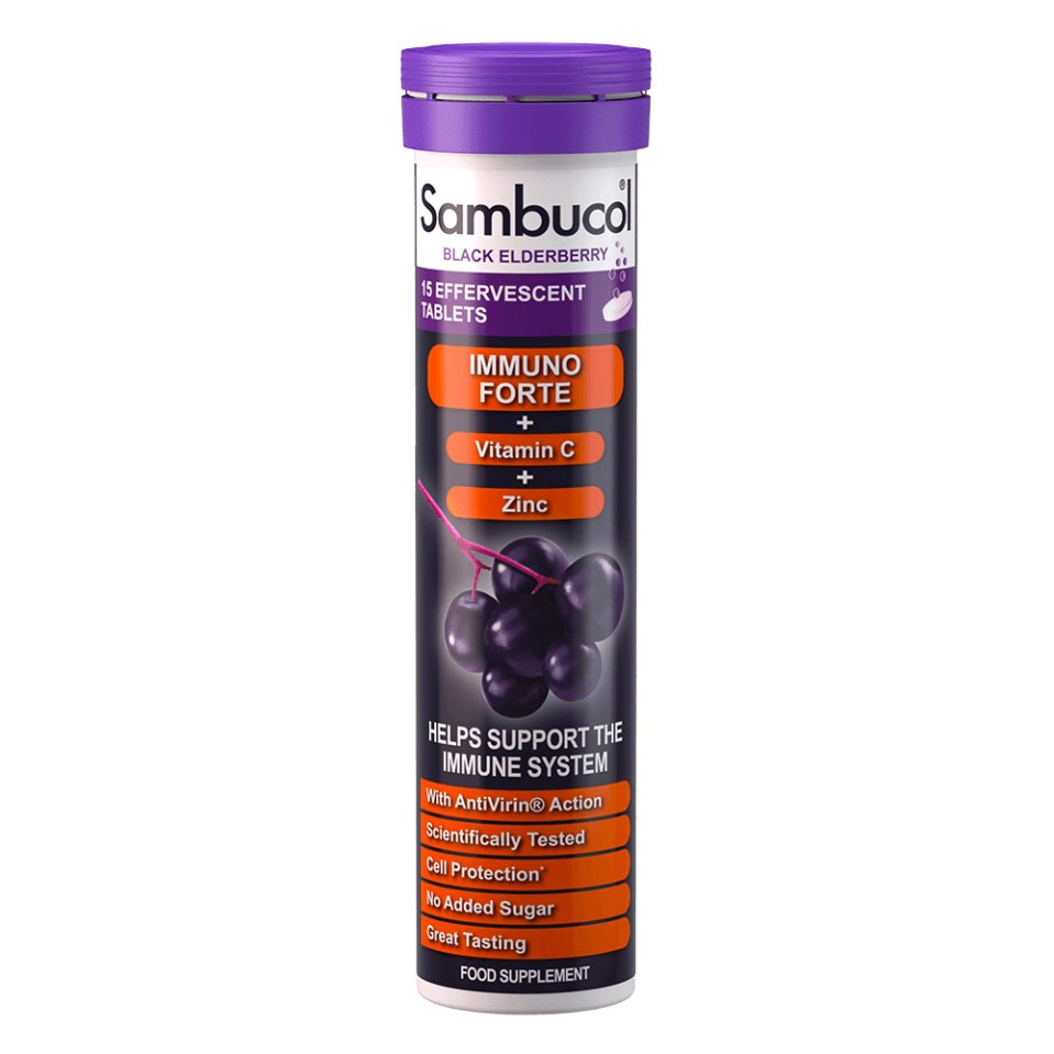 Sambucol Immuno Forte Effervescent Tablets are packed with antioxidants