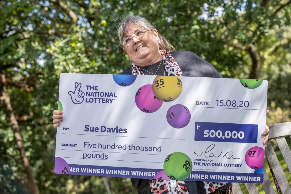 Sue's line of numbers was made up of her grandkids’ birthdays and scooped the August 15 prize