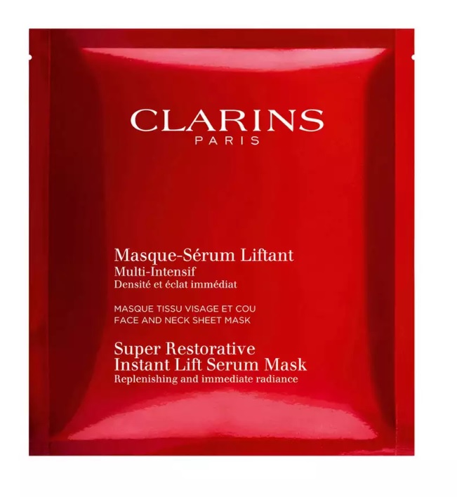 15 per cent of men borrow masks like Clarins £15 face sheet mask to achieve smooth and hydrated skin