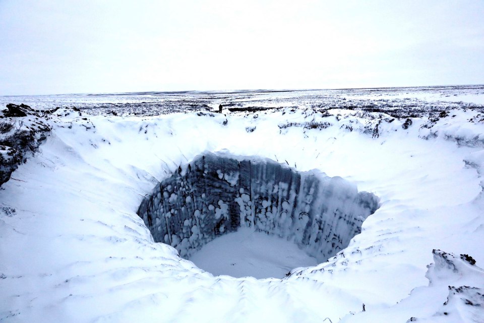 Russian scientists call the holes hydrolaccoliths or bulgunnyakhs