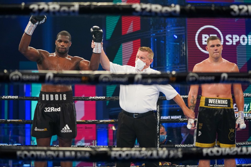 It is now 15 wins from 15 fights for British ace Dubois