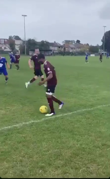 Manchester United legend Patrice Evra played the game as a warm-up for Soccer Aid