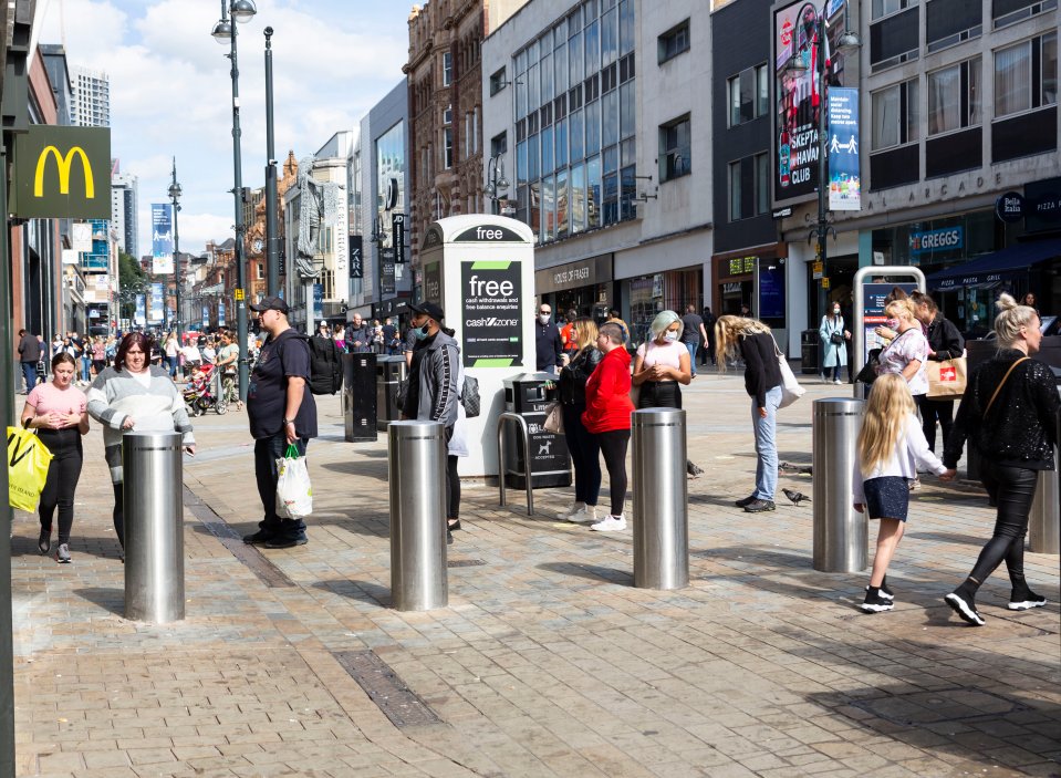 Big queues even formed outside McDonald's in Leeds