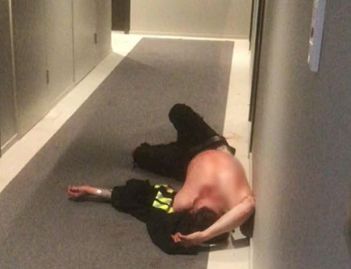 Neighbours found Oliver Solan slumped in the hallway with horrific stab wounds