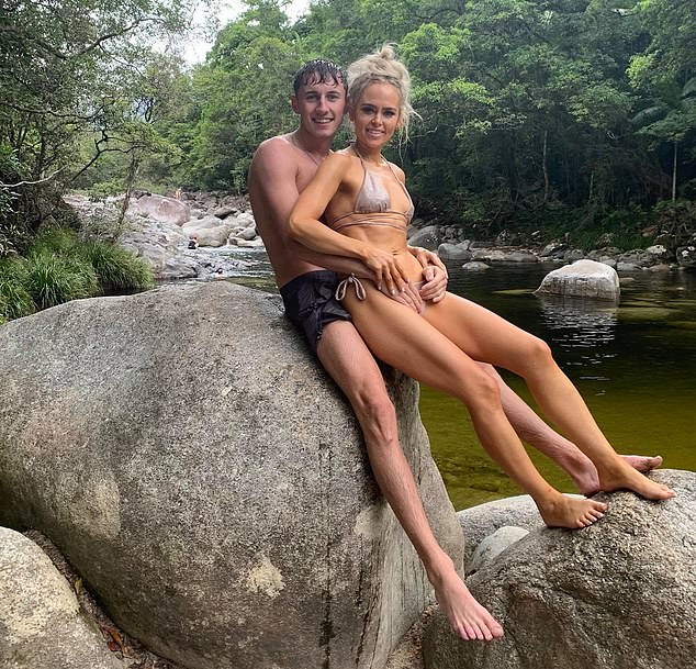 The couple have been travelling to beauty spots in Australia