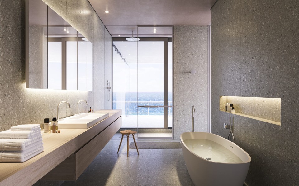 One of three luxury bathrooms complete with modern fittings