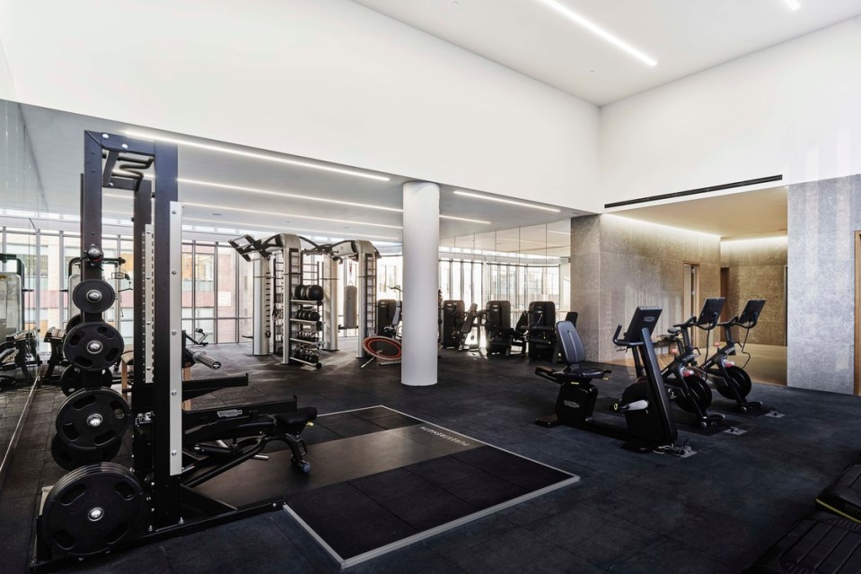 There’s a state-of-the-art gym to keep Djokovic in shape