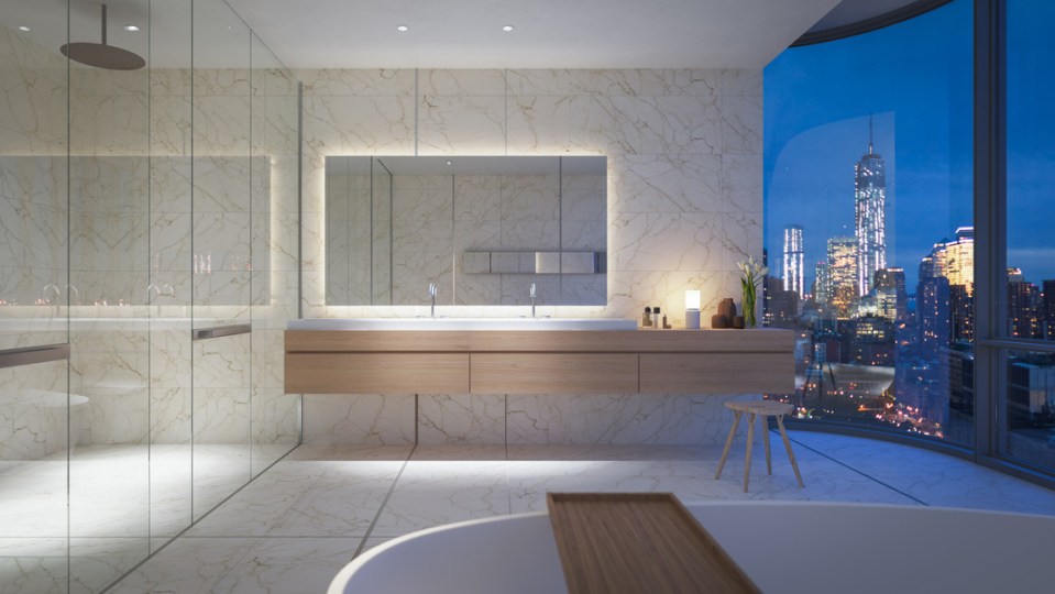 Luxury bathrooms are the norm in this astonishing residence