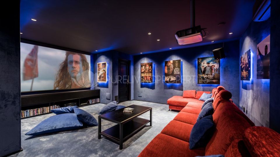 It has an epic cinema room