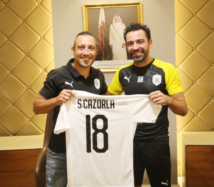 Cazorla has teamed up with his former international team-mate Xavi in Qatar