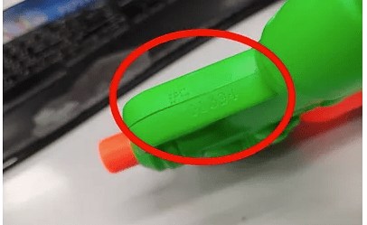 Here's where to find the product number on each of the Nerf water blasters