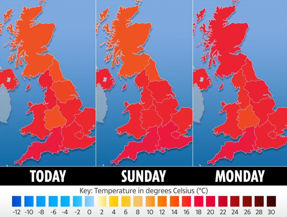 Unfortunately for holidaymakers, there’ll be no repeat of last year’s mini-heatwave