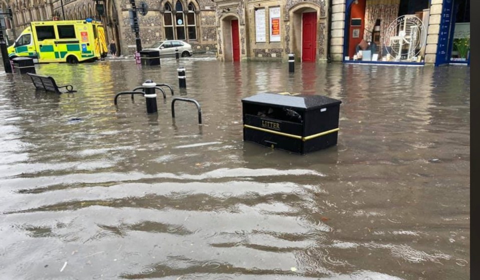 Flash flooding swept through Winchester Friday morning