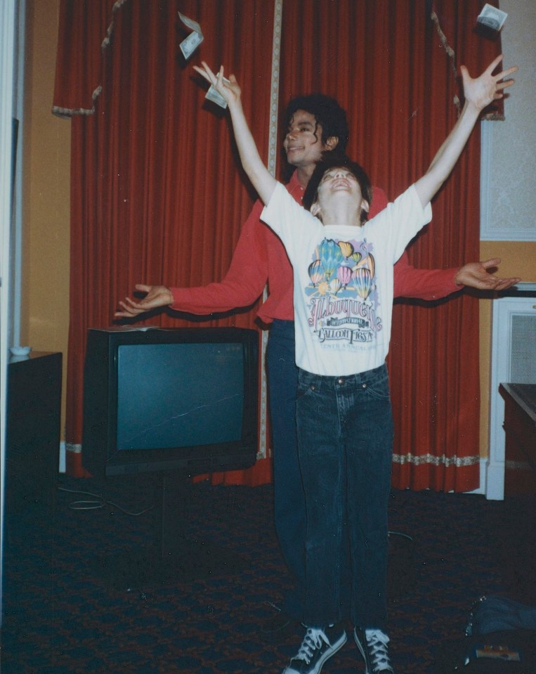 Jacko with James Safechuck, who says the star molested him as a child