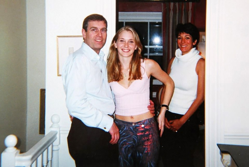 Prince Andrew denies claims he had sex with Epstein victim Virginia Roberts, also pictured with Ghislaine Maxwell