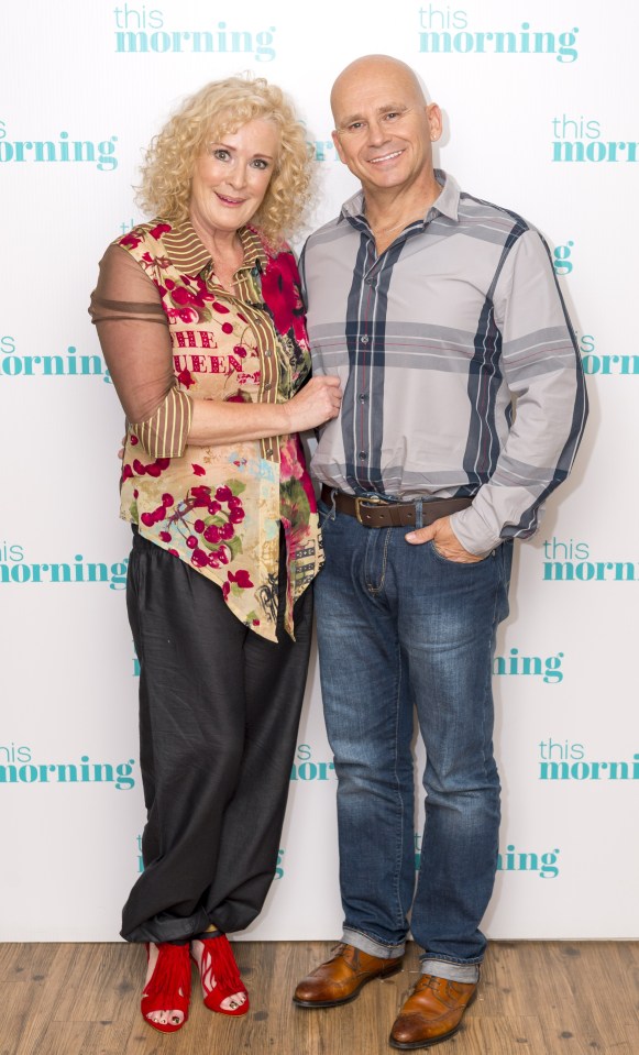 Beverley Callard and her husband Jon McEwan