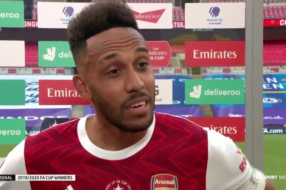 Pierre-Emerick Aubameyang refused to commit his future to Arsenal after the FA Cup final