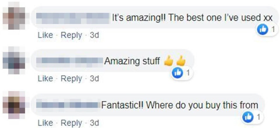 Dozens of people liked the transformation online and praised the product