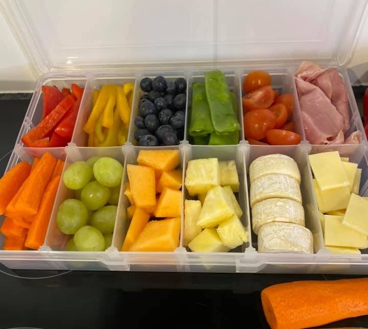 Another mum shared her own snack box online