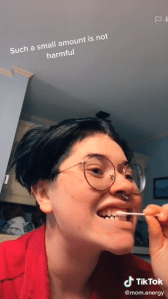  TikTok users have been applying the chemical to their teeth with cotton buds