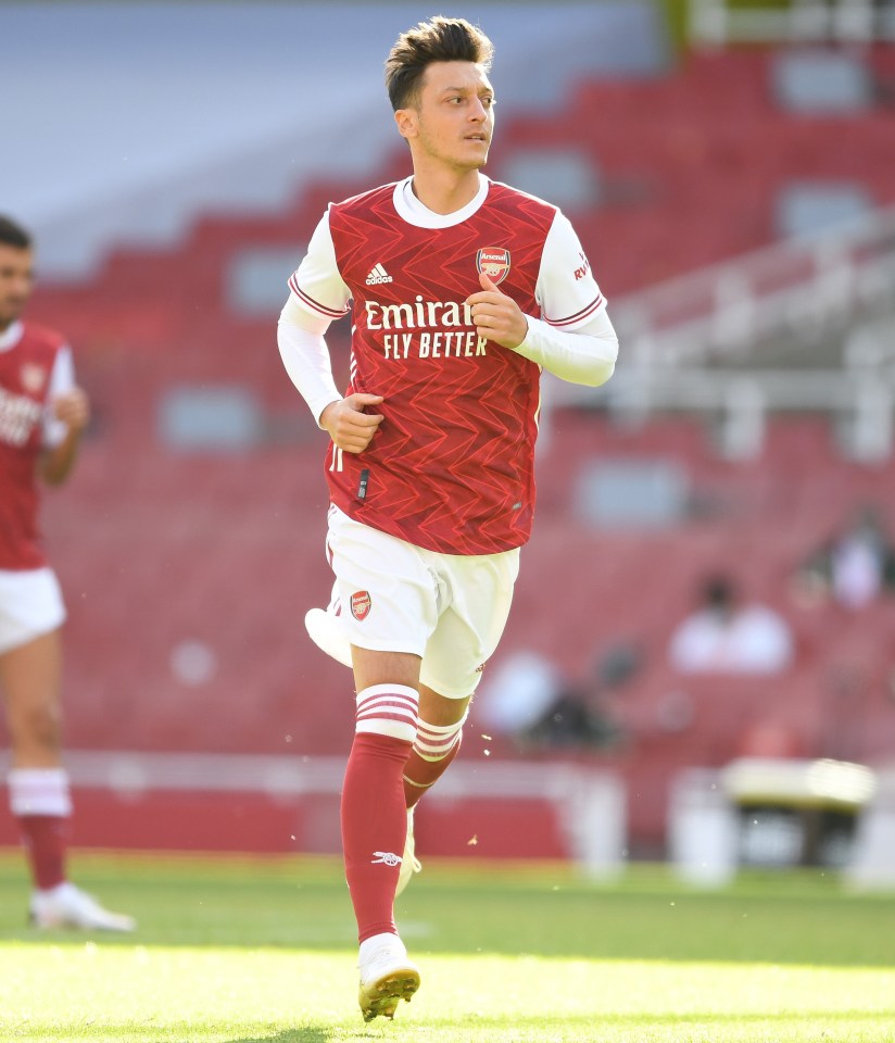 Mesut Ozil put himself in contention to face Fulham on Saturday by starting in Saturday's 3-2 friendly defeat at home to Aston Villa