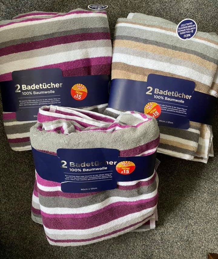 One shopper nabbed a trio of striped towels for less than 50p in total