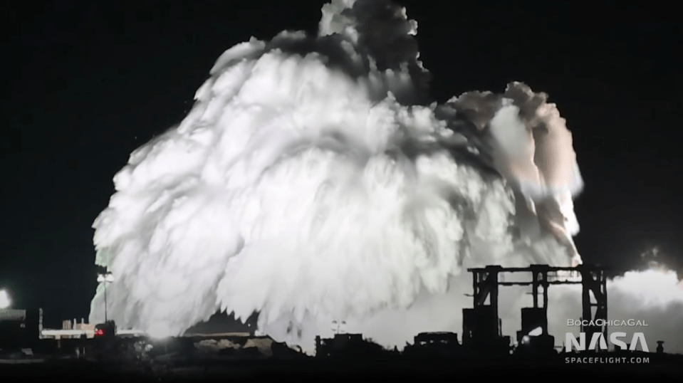 Footage shows a white substance pouring from the tank's hull before it's destroyed on purpose