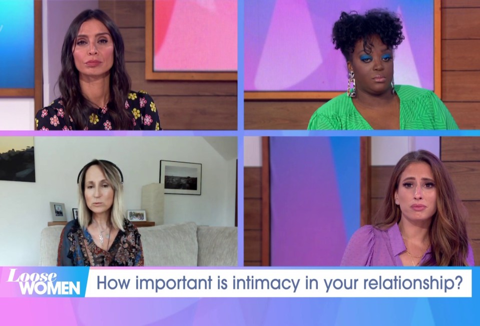 The Loose Women panel were discussing intimacy on the show today