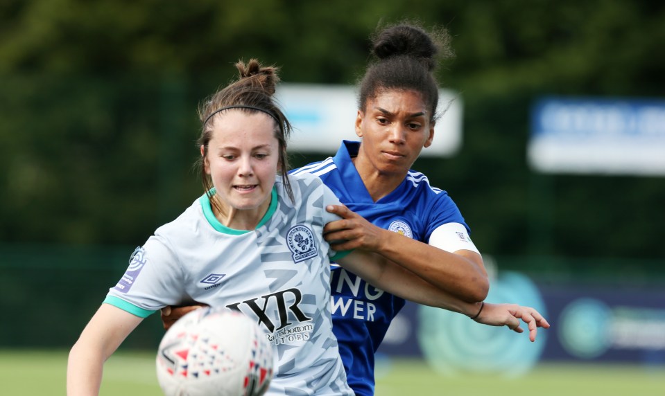 Morgan (right) and her Foxes team-mates are currently second in the Women's Championship