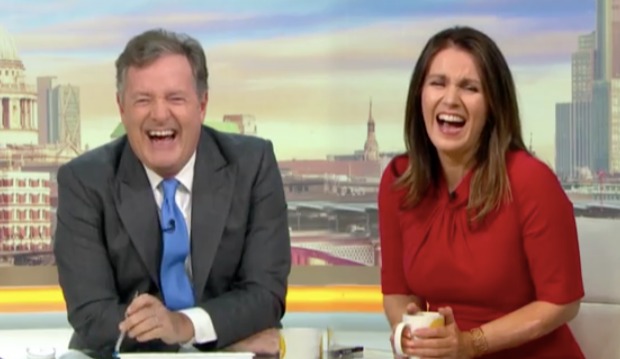 Piers Morgan and Susanna Reid found the couple hilarious