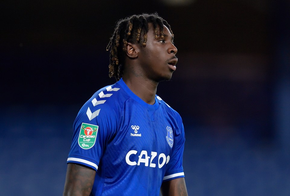 Moise Kean scored in Everton's midweek win over Salford in the Carabao Cup