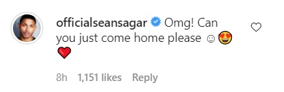 Sean pleaded with Jesy to 'come home'