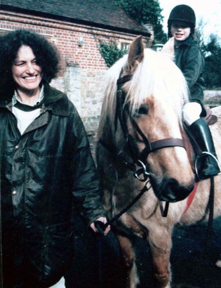 Lin with daughter Megan, who was also bludgeoned to death