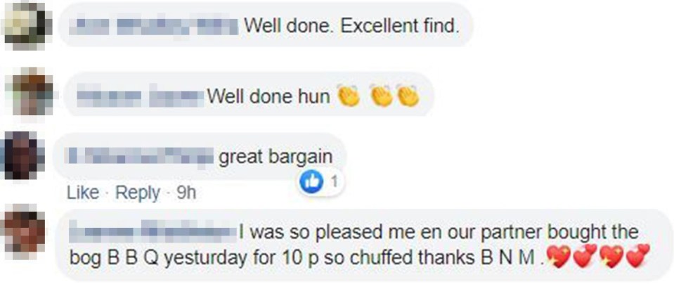 Dozens of people have liked the post, praising shoppers' bargain-hunting skills