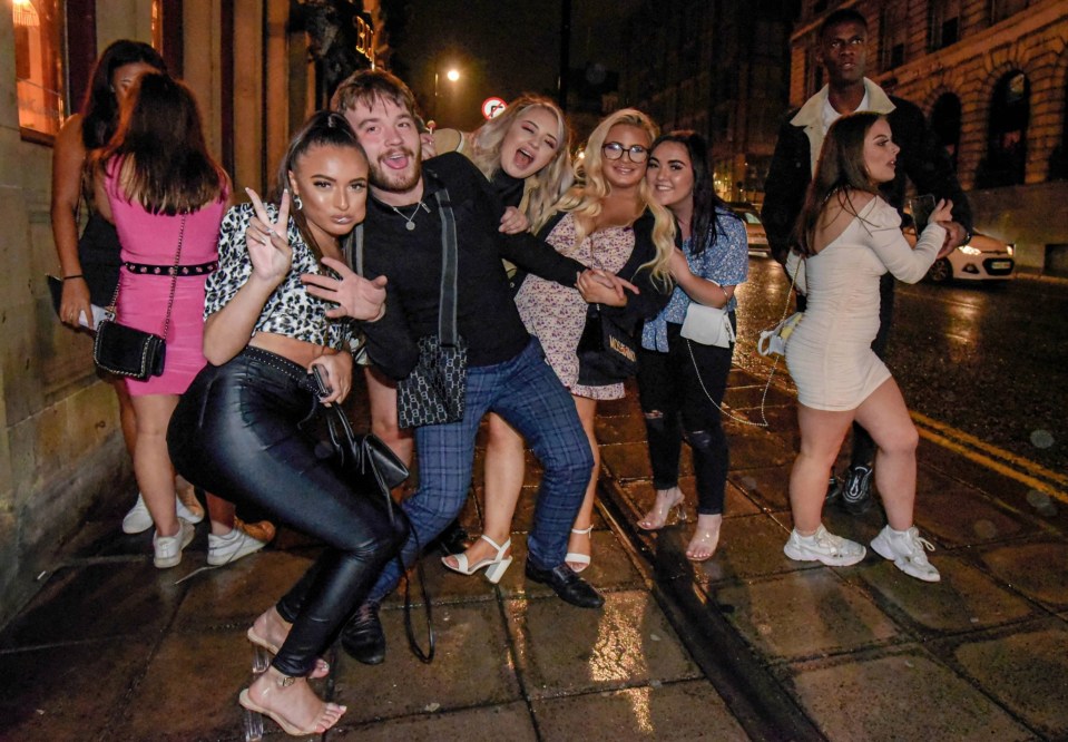 Revellers enjoy a Saturday night out in Newcastle