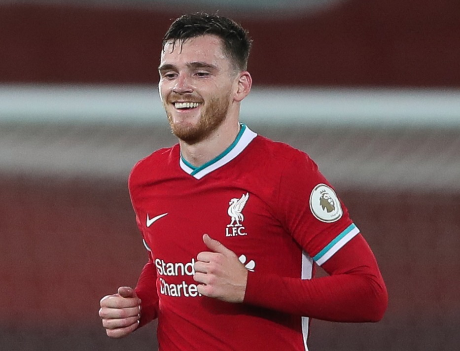 Andy Robertson made up for a horrendous mistake with a goal at Anfield