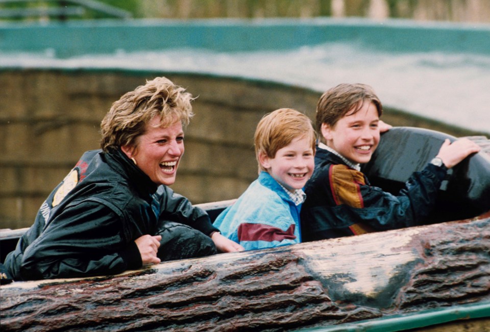 Diana, pictured with William and Harry, struggled with bulimia for years