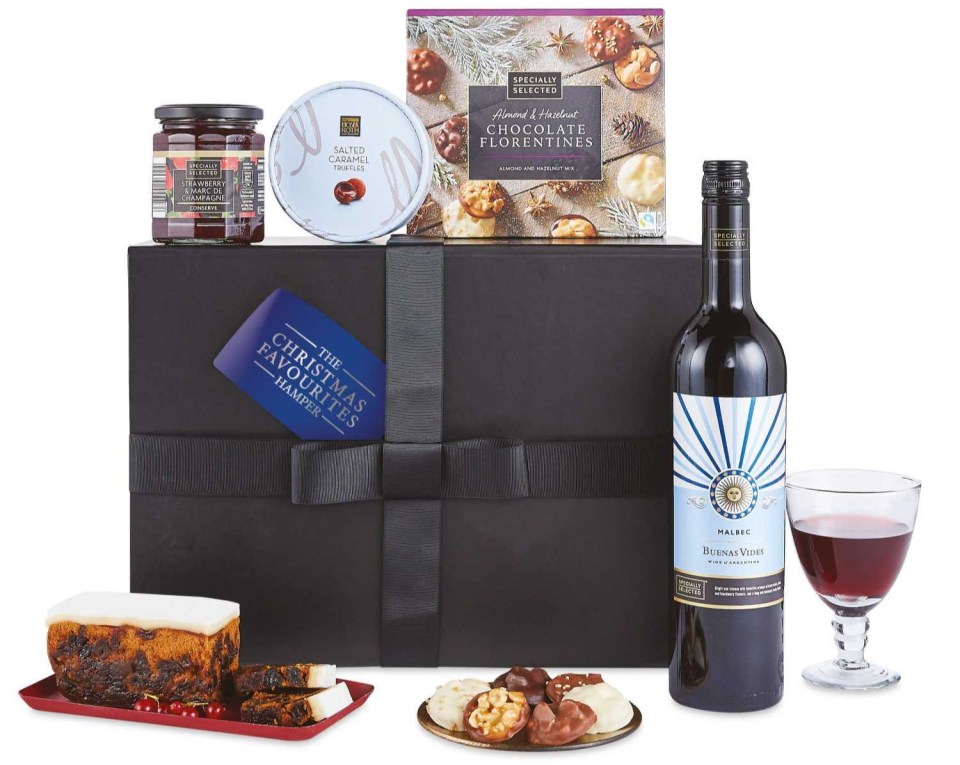 The Christmas Favourites hamper is the cheapest set and costs £19.99