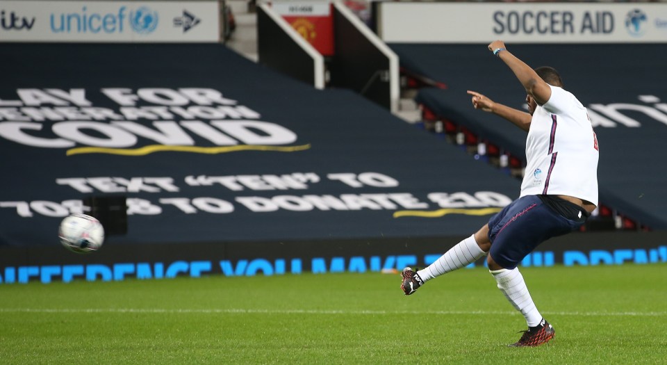  England forward and YouTuber Chunkz missed the crucial penalty at Old Trafford