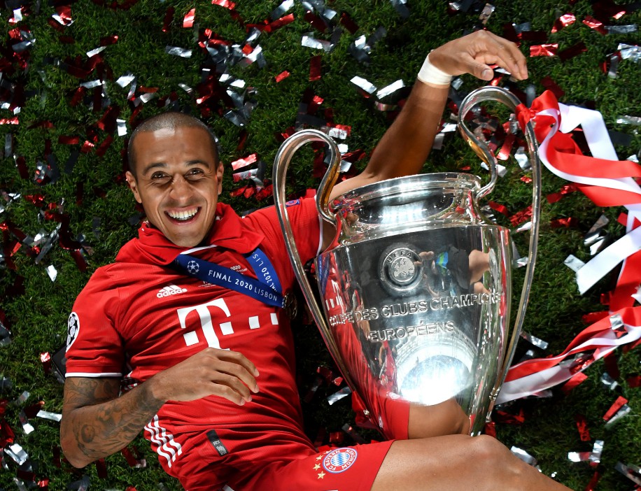 Thiago is also rumoured to be on his way from Bayern this summer with only a year left on his contract