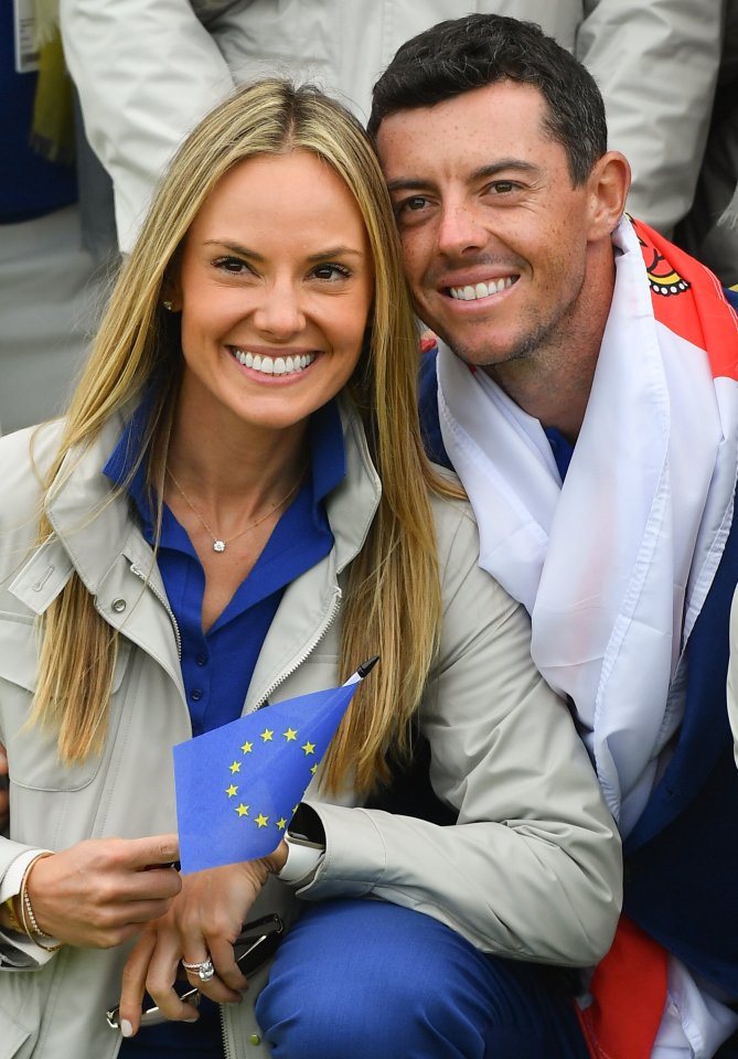 Rory McIlroy with wife Erica Stoll