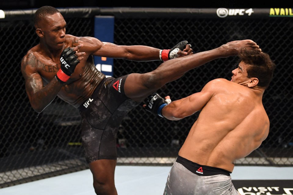 Israel Adesanya knocked out Paulo Costa 