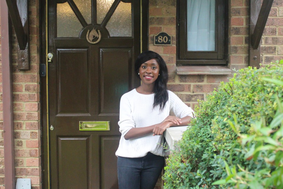 NHS doctor Irene Asamoah, 29, joined a peer to peer savings scheme to help her buy her £335,000 two-bedroom house