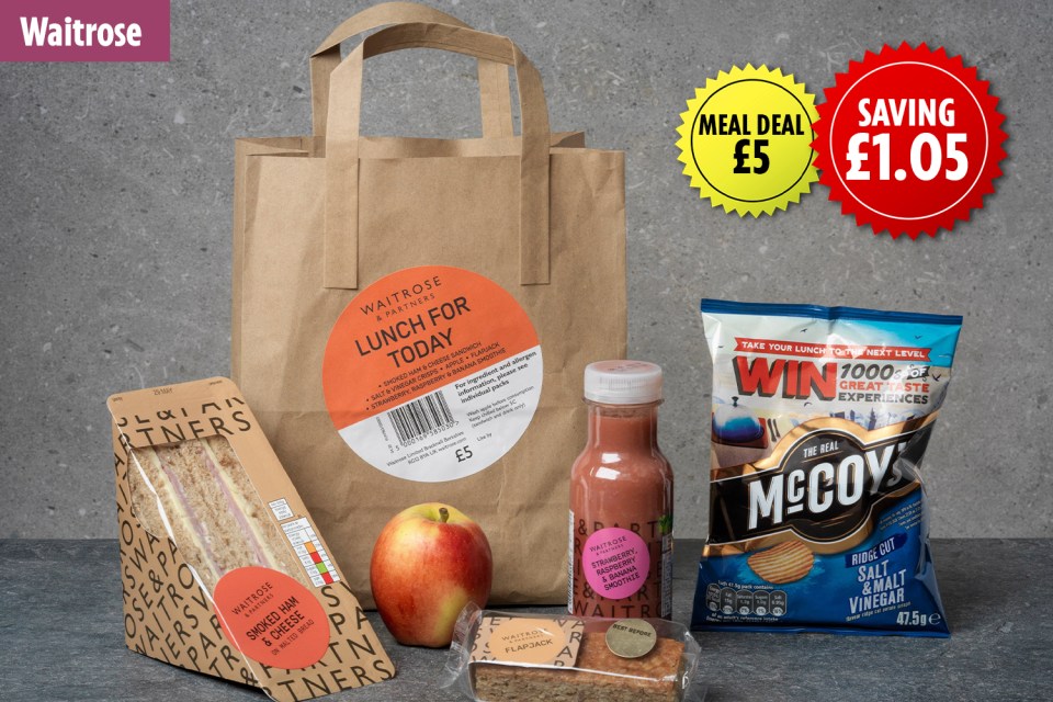 Waitrose offers lunch bags and not all of the items can be bought separately 