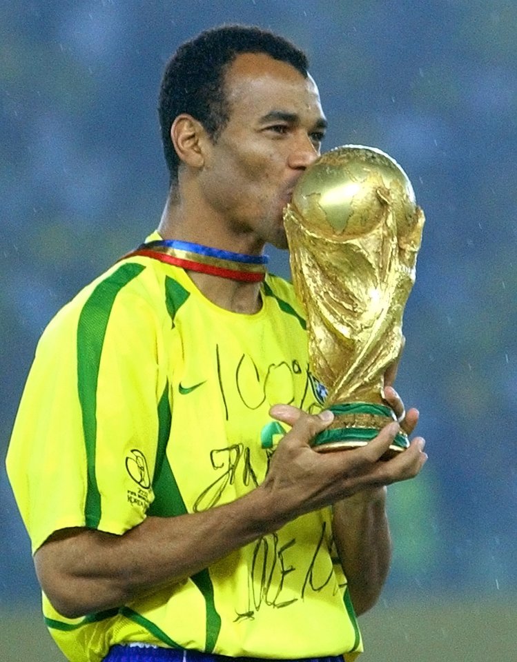  The 50-year-old lifted the World Cup for Brazil in 2002 after their victory over Germany in Japan