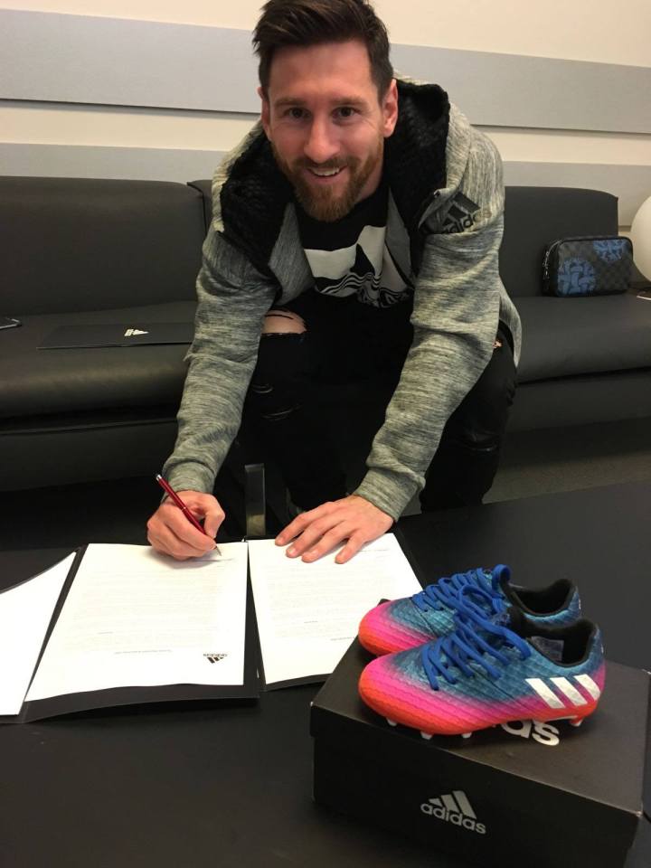 Lionel Messi has a sub brand of boots available through Adidas