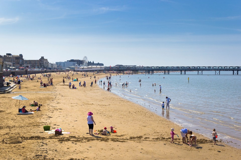 At the beach deckchairs have been distanced and the public loos are open