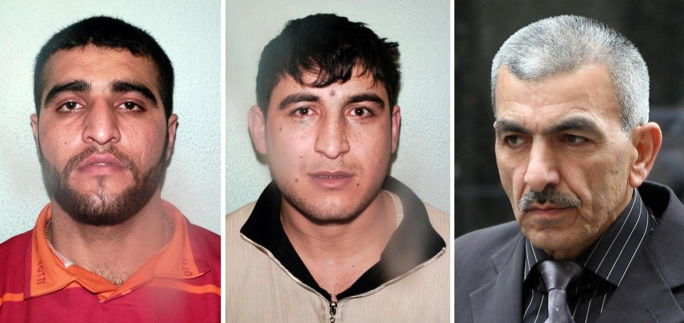 (L to R) Mohammed Ali, Omar Hussain and Mahmod were all given life sentences