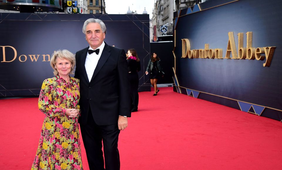 Jim with wife and fellow actress Imelda Staunton