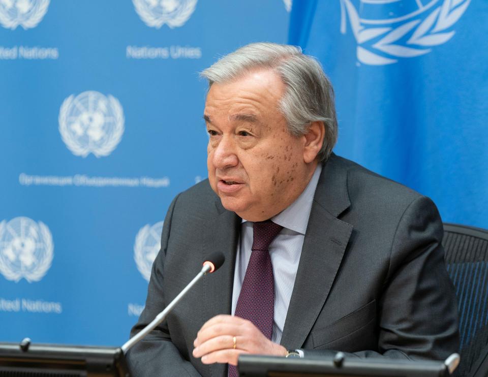 Antonio Guterres says 'we must turn the recovery from the pandemic into a real opportunity to build a better future'